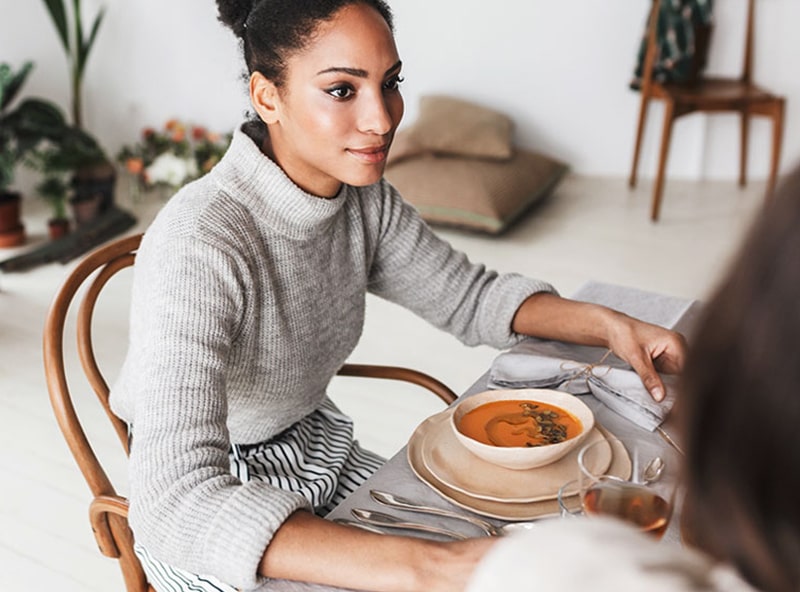 woman sitting about
